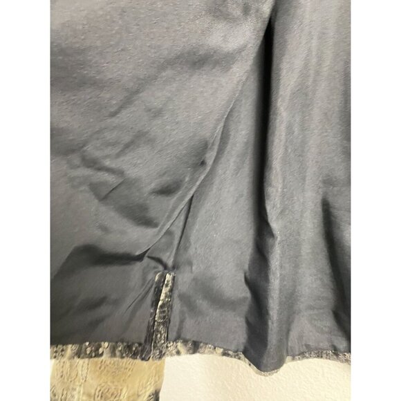 Chico's 0 Embroidered Velvet Brown Black Blazer Jacket Size Small Career Office - Picture 11 of 11